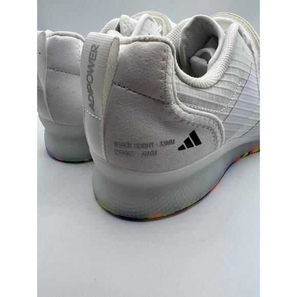 Adidas Adipower 3 “Cloud White Core Black” size 9.5 men’s - Picture 8 of 8